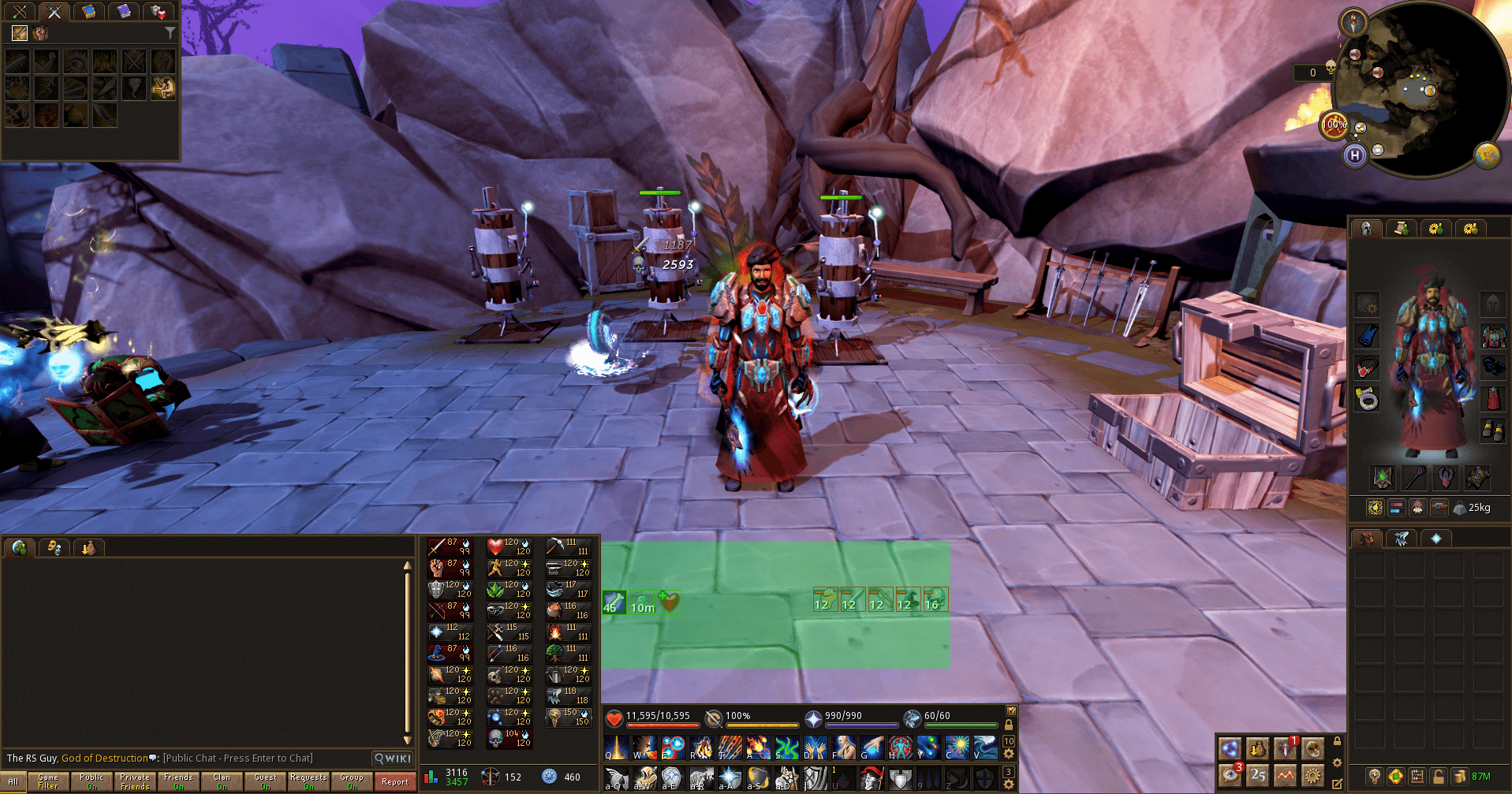 Image of Buff Bar on GUI