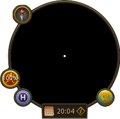 RuneScape minimap interface